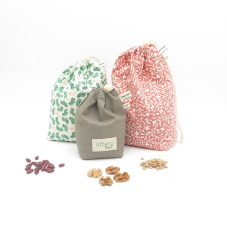 Sac à vrac en coton bio personnalisé – vue 2