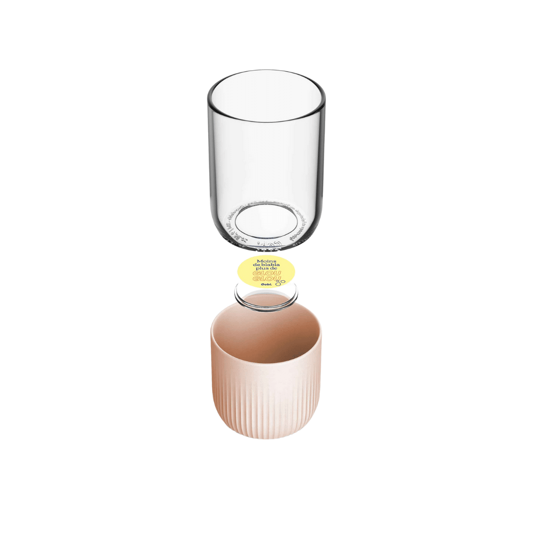 gobelet en verre fabriqué en france 100% personnalisable, cadeau entreprise, goodies