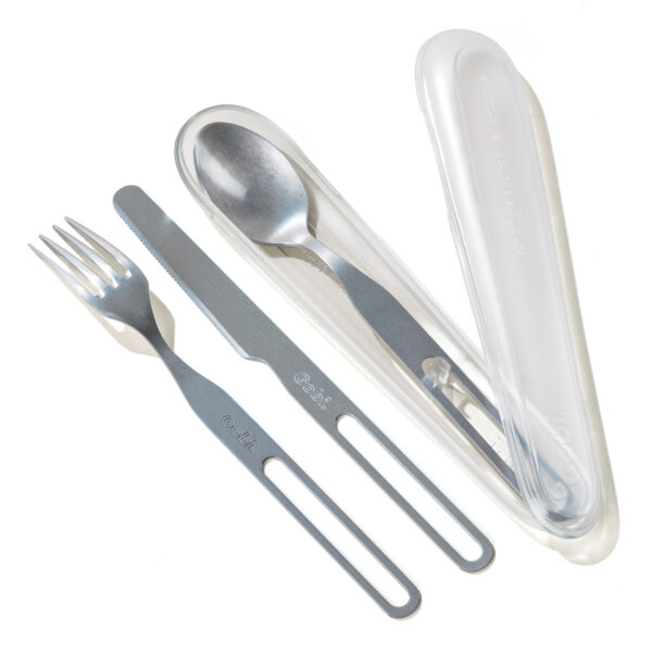 Couverts nomades en acier inoxydable personnalisés