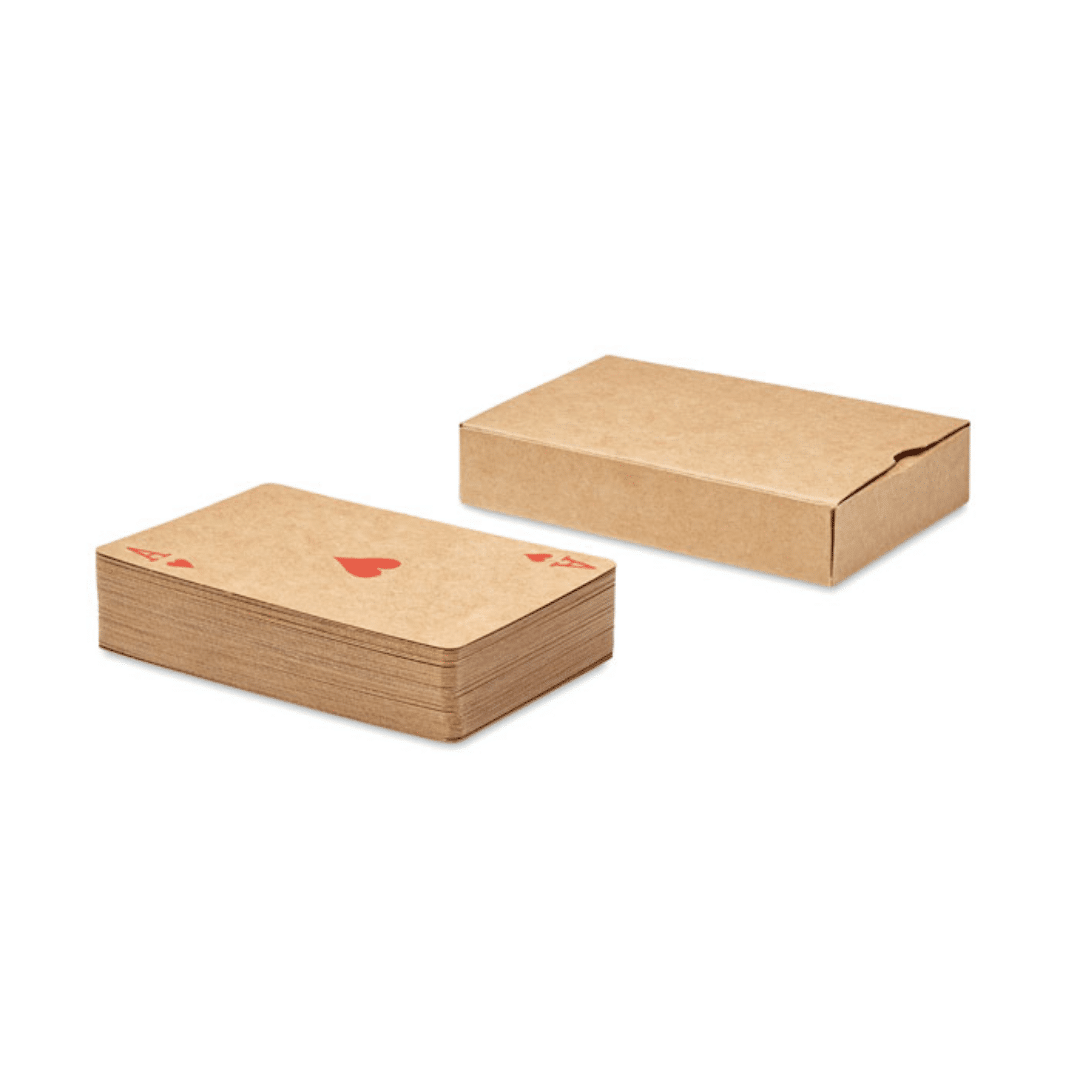 Cartes à jouer classiques en papier recyclé dans une boîte en papier