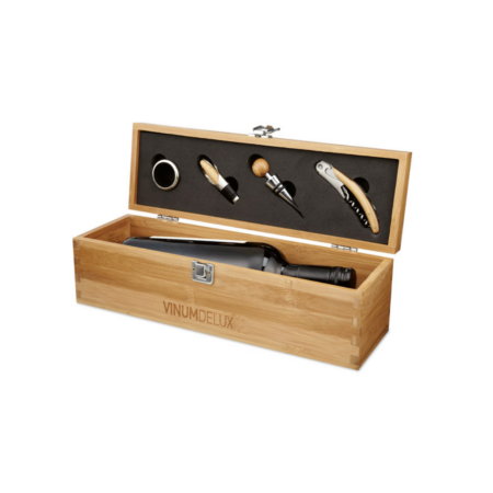 Coffret à vin en bambou personnalisable – vue 2
