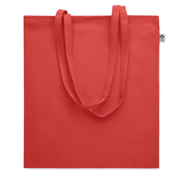 tote bag coton bio coloré personnalisable rouge
