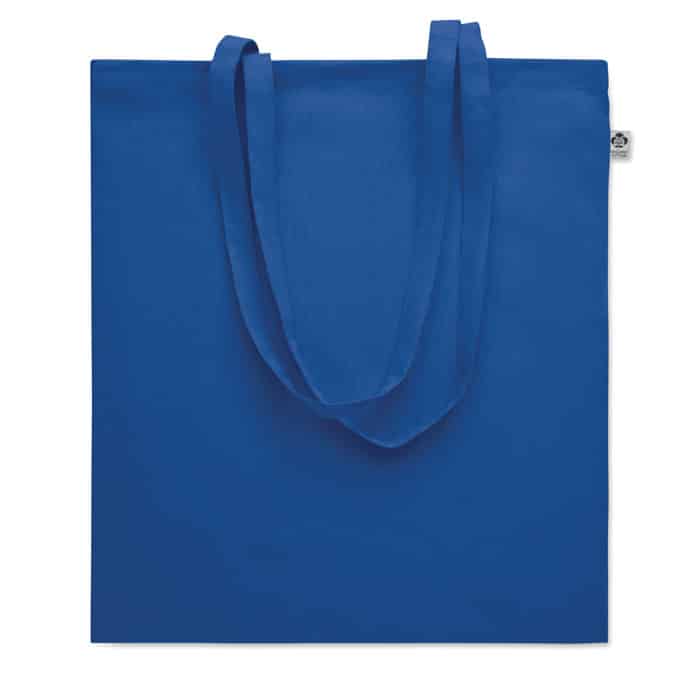 tote bag coton bio coloré personnalisable bleu