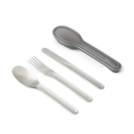 Set de couverts en acier inoxydable avec étui personnalisable – vue 2