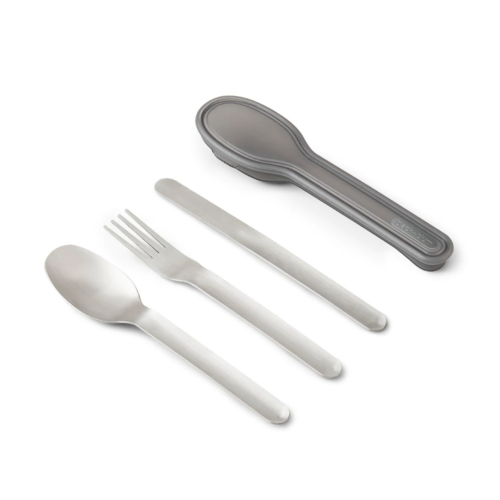 Set de couverts en acier inoxydable avec étui personnalisable – vue 2