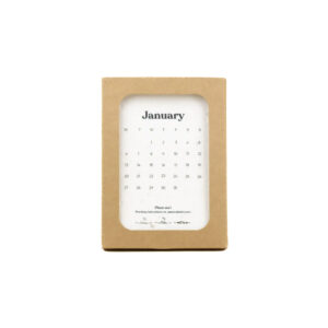 Calendrier personnalisable en papier ensemencé