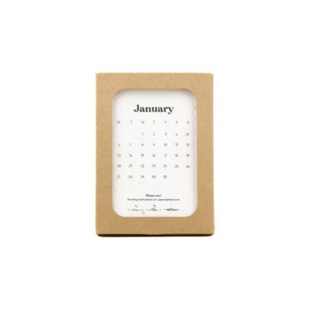 Calendrier personnalisable en papier ensemencé