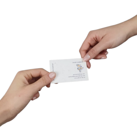 Carte de visite à planter personnalisée
