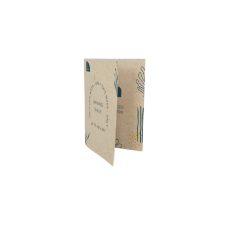 Carte pliante à planter personnalisable – vue 2