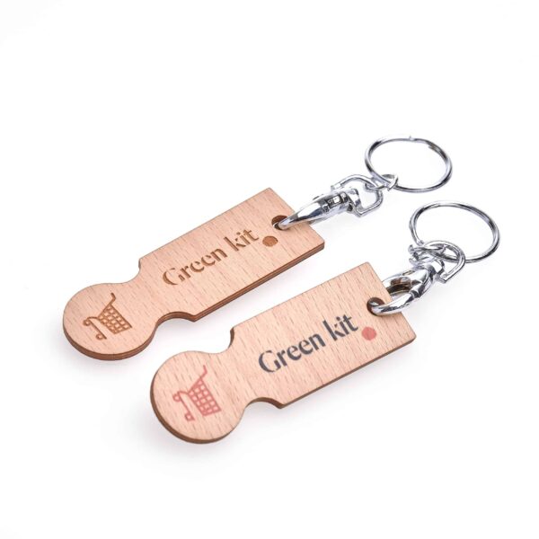 Jeton de caddie languette personnalisable fabriqué en France