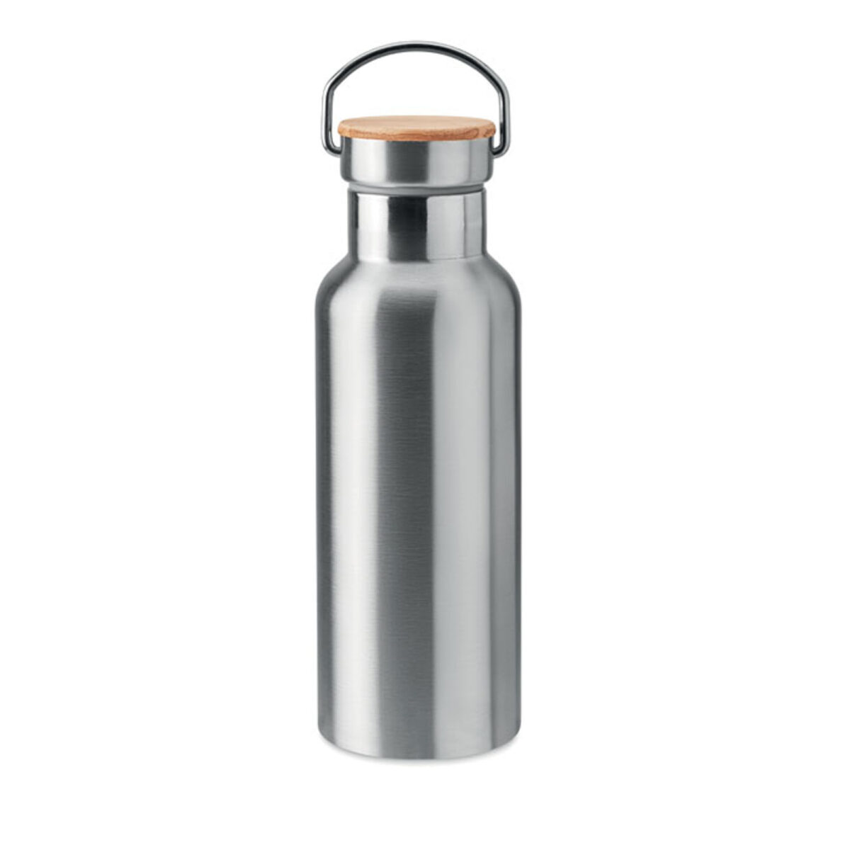 Gourde Isotherme en Acier Inoxydable avec Poignée 500ml Gourde en acier inoxydable. Contenance : 500 ml. Dimensions : 7 x 21 cm. Poids : 273 g. Personnalisation : sérigraphie circulaire (1 couleur), gravure laser, impression numérique 360° (quadri), gravure laser 360°. Zones de marquage : 120 x 200 mm, 80 x 40 mm, 142 x 229 mm. Couleur : Noir, Bleu, Rouge, Blanc, Vert, Orange, Bleu clair, Gris. Origine : Hors-Europe.