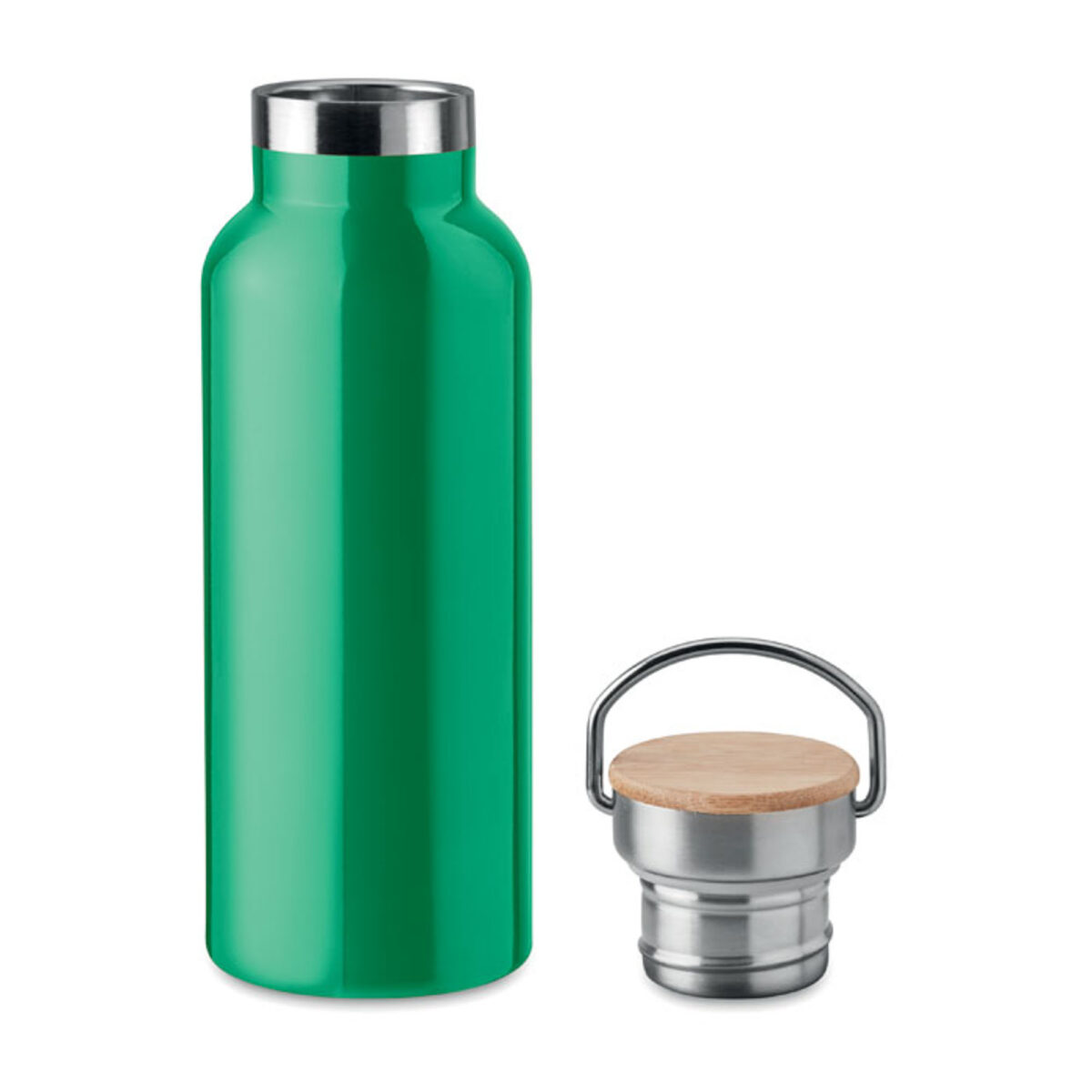 Gourde Isotherme en Acier Inoxydable avec Poignée 500ml Gourde en acier inoxydable. Contenance : 500 ml. Dimensions : 7 x 21 cm. Poids : 273 g. Personnalisation : sérigraphie circulaire (1 couleur), gravure laser, impression numérique 360° (quadri), gravure laser 360°. Zones de marquage : 120 x 200 mm, 80 x 40 mm, 142 x 229 mm. Couleur : Noir, Bleu, Rouge, Blanc, Vert, Orange, Bleu clair, Gris. Origine : Hors-Europe.