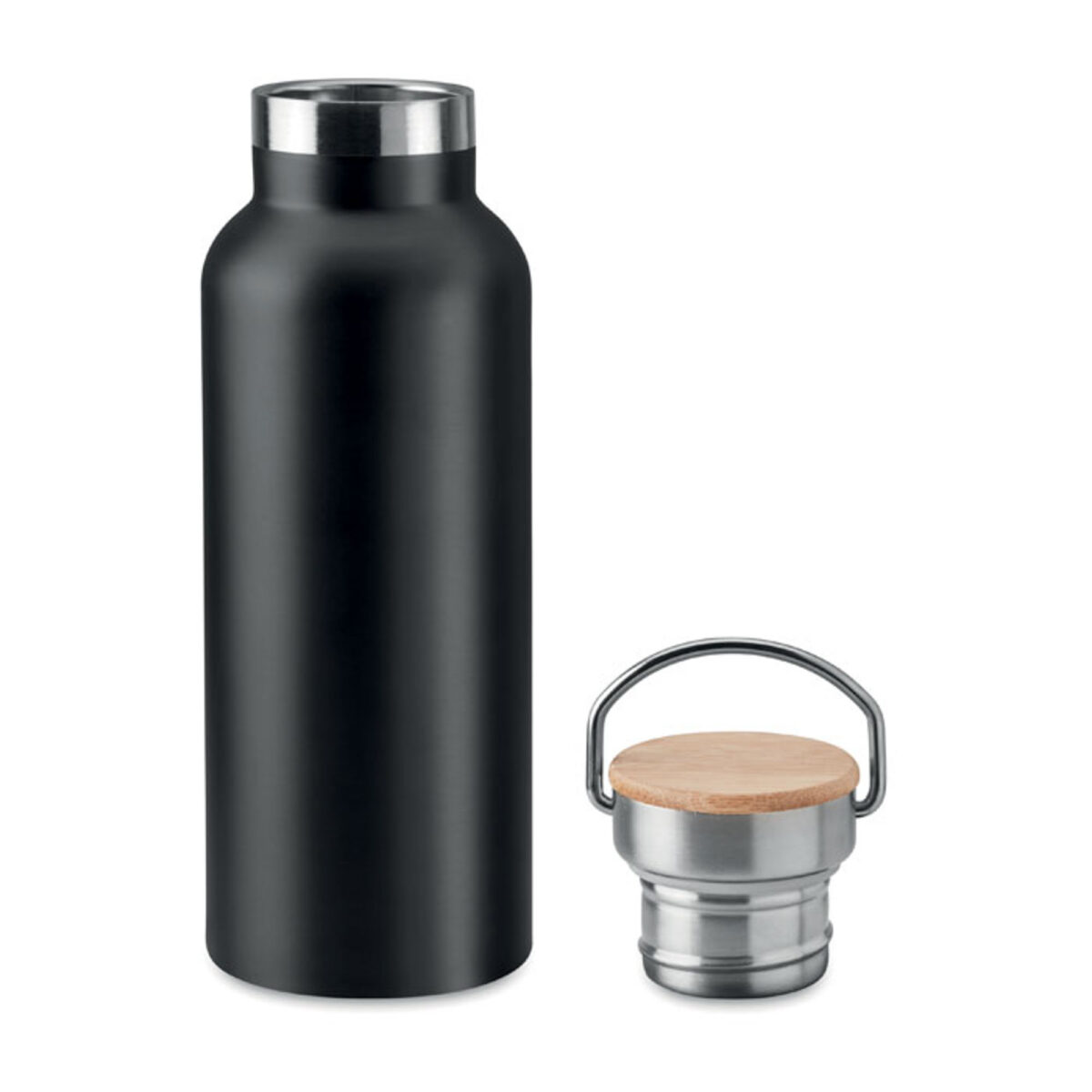 Gourde Isotherme en Acier Inoxydable avec Poignée 500ml Gourde en acier inoxydable. Contenance : 500 ml. Dimensions : 7 x 21 cm. Poids : 273 g. Personnalisation : sérigraphie circulaire (1 couleur), gravure laser, impression numérique 360° (quadri), gravure laser 360°. Zones de marquage : 120 x 200 mm, 80 x 40 mm, 142 x 229 mm. Couleur : Noir, Bleu, Rouge, Blanc, Vert, Orange, Bleu clair, Gris. Origine : Hors-Europe.