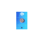 Le Badge rond (pins) bleu en bois et français (S,M ou L) - Aimant couverture d'un livre.