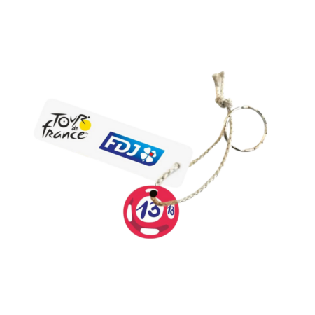 Porte-clés rond en bois personnalisable