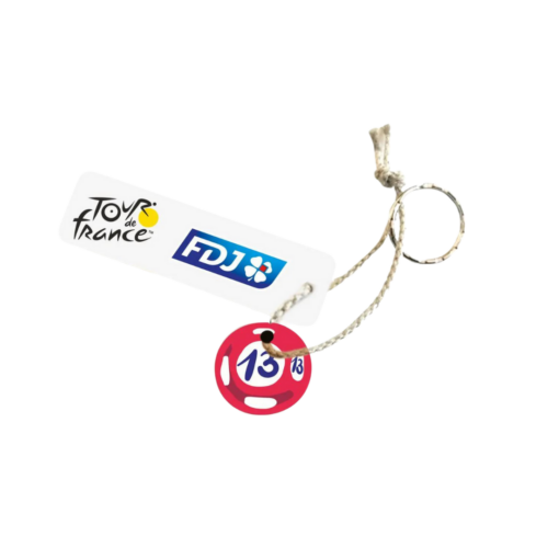 Porte-clés rond en bois personnalisable
