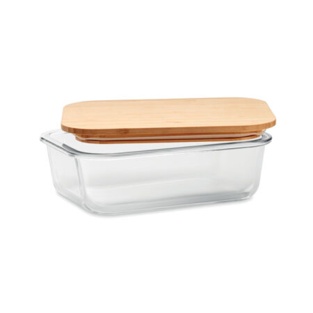 Lunchbox en verre et bambou personnalisée – vue 2