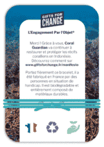 Une carte cadeau Bracelet Manifesto Océans en bois personnalisable et français parfaite pour les passionnés de l'océan.