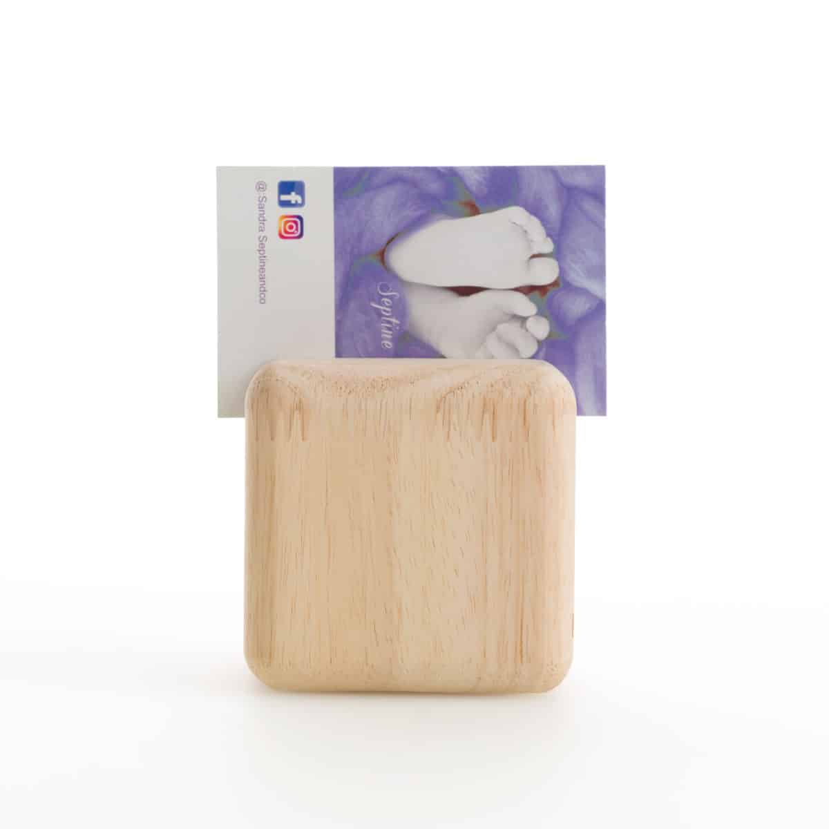 qr cube en bois, fabrication française personnalisable, restaurants ou carte de visite