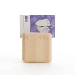 qr cube en bois, fabrication française personnalisable, restaurants ou carte de visite