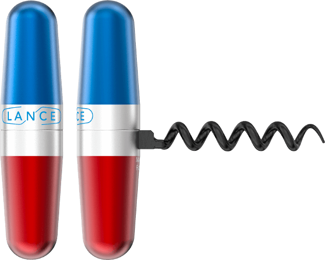 Porte-clé tire-bouchon décapsuleur. Dimensions : 90 x 20 mm. Poids : 58 g. Personnalisation : gravure laser, gravure laser + nominatif. Zone de marquage : 30 mm x 15 mm. Format : standard, avec anneau, avec cordon. Matière : mèche acier revêtue de téflon noir. Couleurs : anthracite, métal, noir, rouge, fuschia, bleu, turquoise, vert, orange, chocolat, bleu blanc rouge. Info utile : très pratique pour vos repas à la plage le soir. Origine : France.