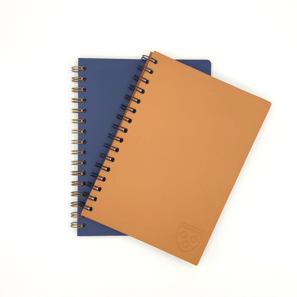 Carnet à spirales en cuir recyclé fabrication française