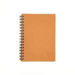Carnet à spirales en cuir recyclé fabrication française