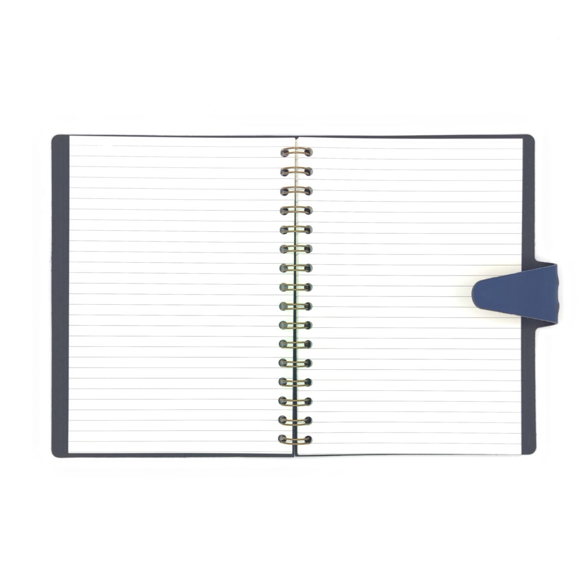 Carnet à spirales en cuir recyclé fabrication française