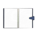 Carnet à spirales en cuir recyclé fabrication française