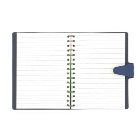 Carnet spirale avec couverture en cuir recyclé personnalisable – vue 2
