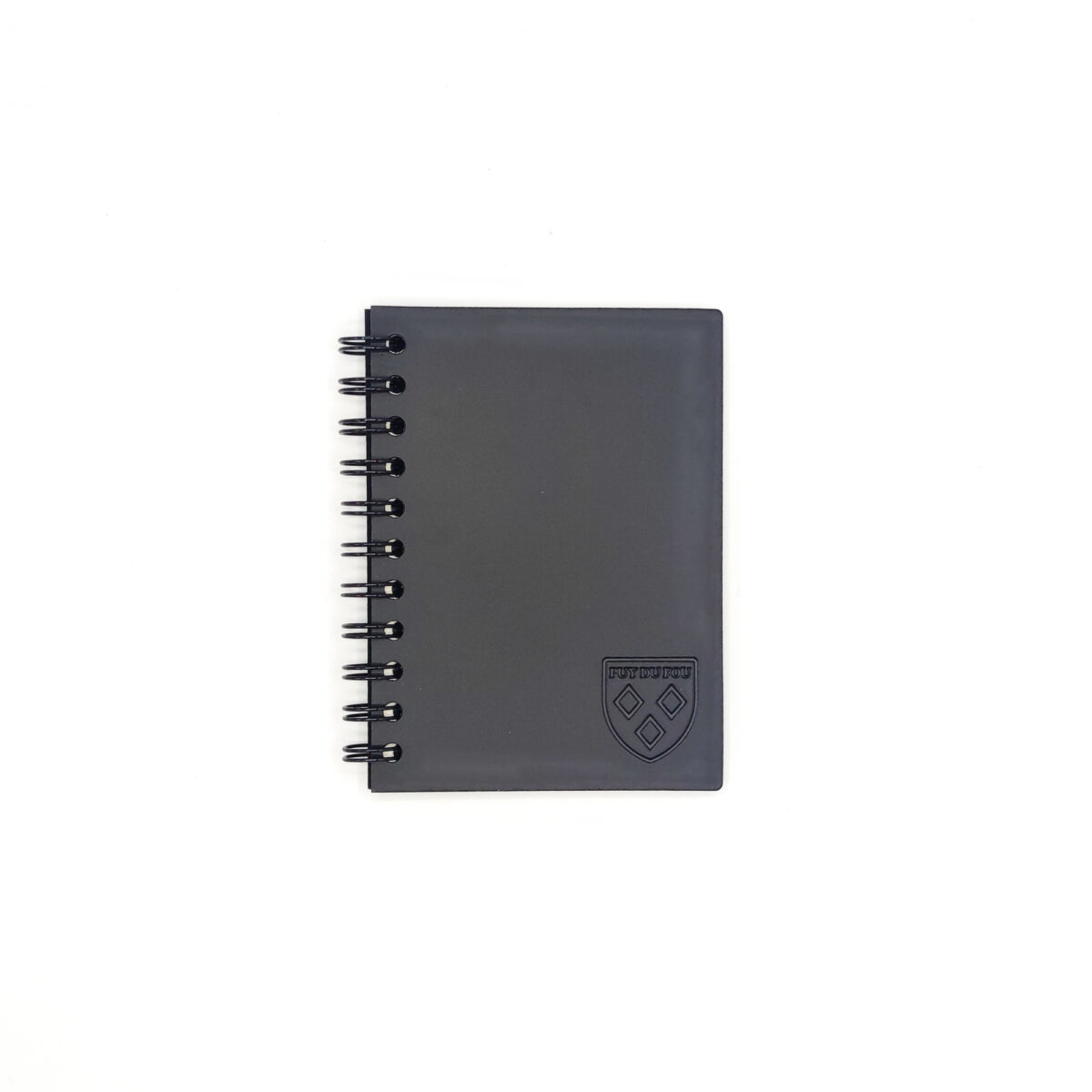 Carnet à spirales en cuir recyclé fabrication française