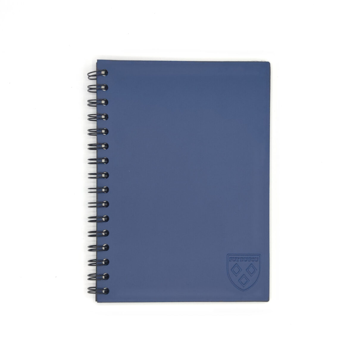 Carnet à spirales en cuir recyclé fabrication française