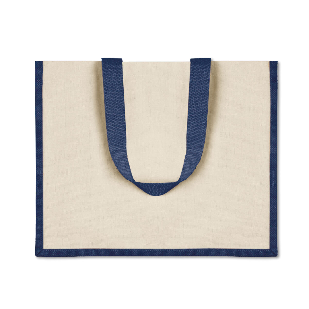 Sac en Toile de Jute Personnalisable Sac en toile de jute. Dimensions : 42 x 19 x 33 cm. Poids : 230 g. Personnalisation : sérigraphie (1 couleur), transfert numérique (quadri). Zone de marquage : 230 x 300 mm. Matière : 100% toile de jute. Couleur : Rouge, Bleu, Noir, Jaune, Écru. Origine : Hors-Europe.