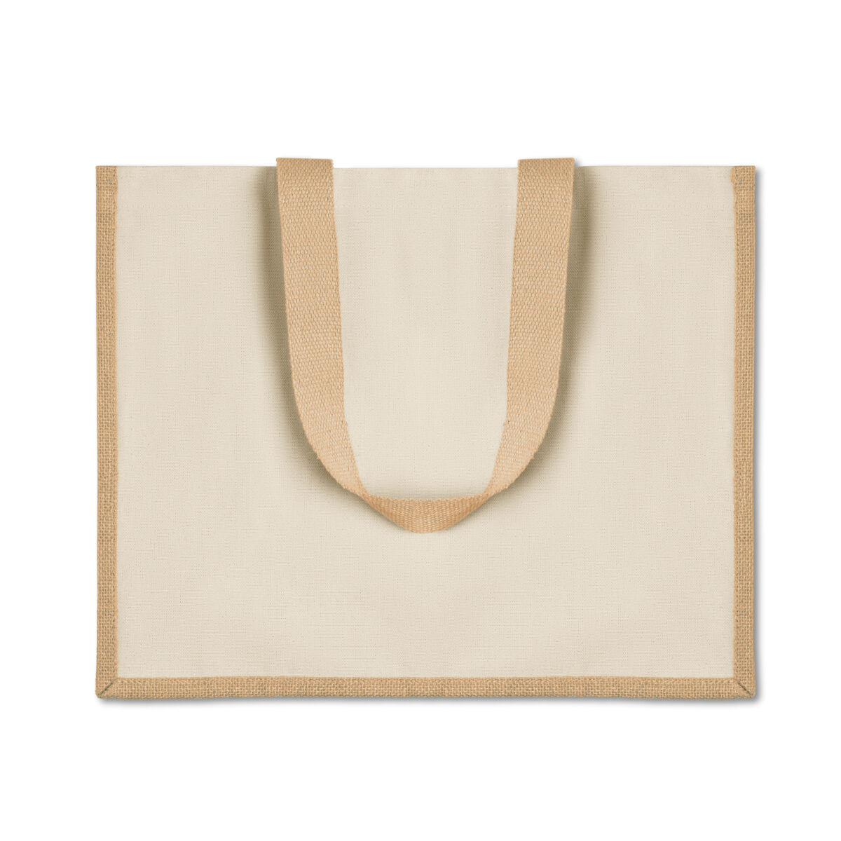 Sac en Toile de Jute Personnalisable Sac en toile de jute. Dimensions : 42 x 19 x 33 cm. Poids : 230 g. Personnalisation : sérigraphie (1 couleur), transfert numérique (quadri). Zone de marquage : 230 x 300 mm. Matière : 100% toile de jute. Couleur : Rouge, Bleu, Noir, Jaune, Écru. Origine : Hors-Europe.