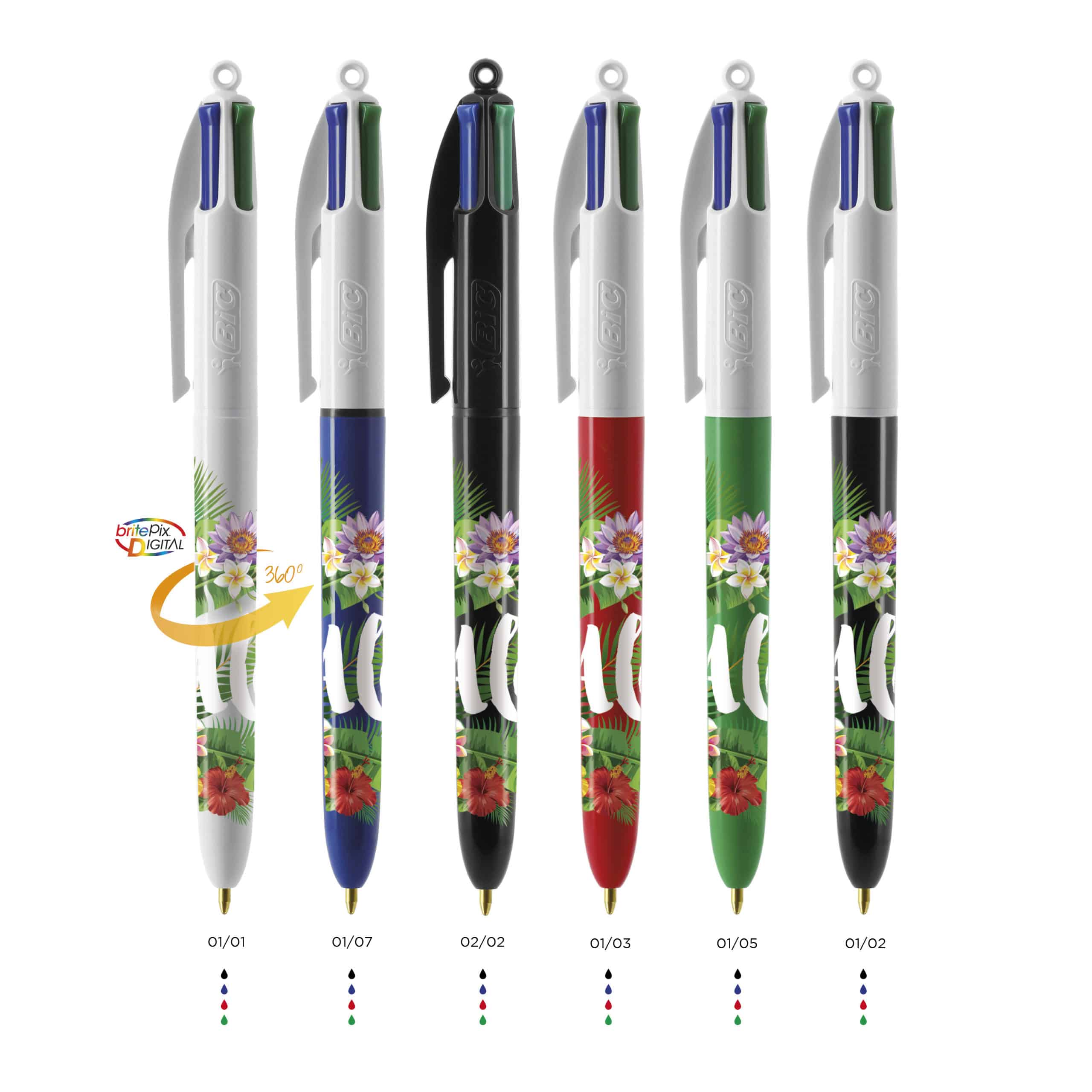 stylo bic 4 couleurs classique réalisations