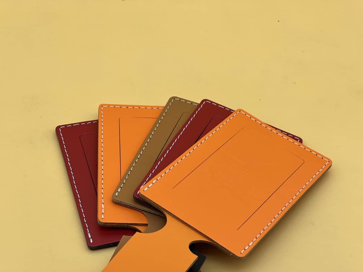 Étiquette Bagage Rond Orange | Accessoire Voyage