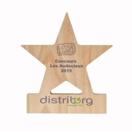 trophée en bois personnalisable 2