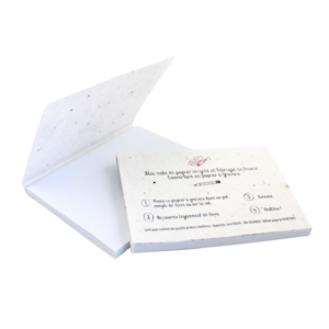 Bloc notes avec couverture en papier ensemencé – vue 2