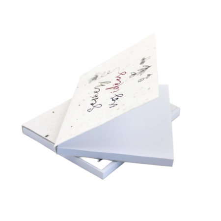 Bloc notes avec couverture en papier ensemencé