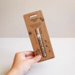 Fiole de graines à semer avec blister en carton kraft