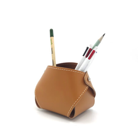 Pot à Crayons en Fibres de Cuir Recyclées