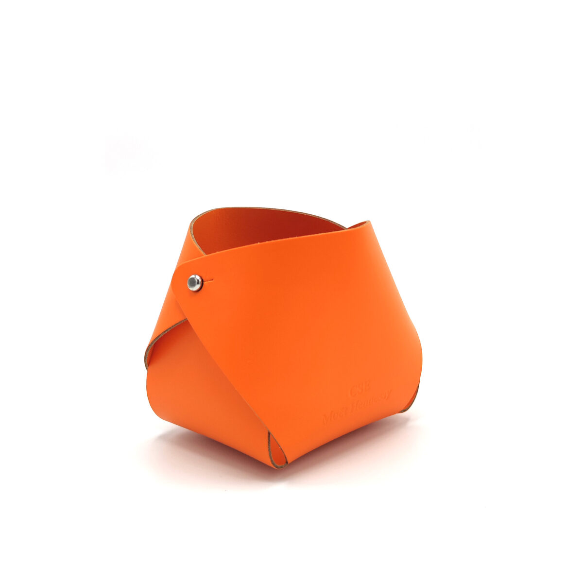 Pot à crayons en fibres de cuir recyclées, personnalisable par embossage