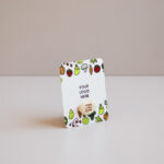 Fève de haricot à planter, personnalisable avec une gravure laser et un blister en carton kraft ou blanc