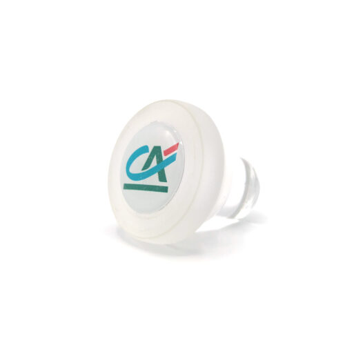 Bouchon en Verre Personnalisé - Doming Logo