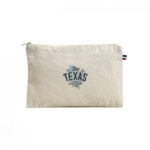 Pochette en coton biologique, fabriquée en France