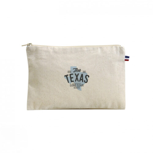 Pochette Française en Coton Biologique avec Zip – vue 2