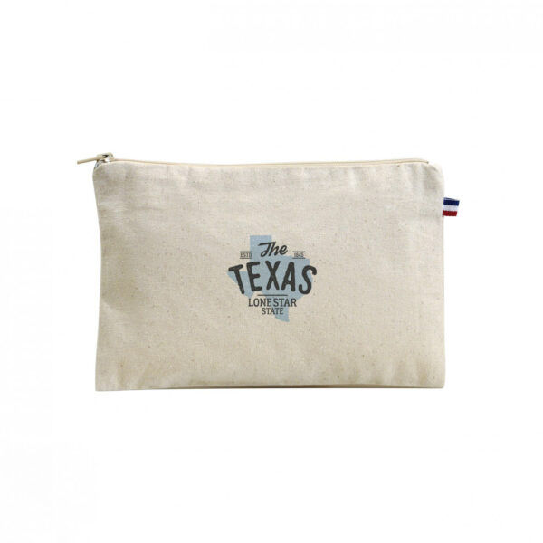Pochette en coton biologique, fabriquée en France