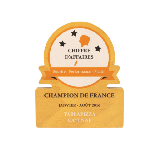 Trophée en Bois - Forme Bandeau – vue 2