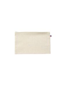 pochette en coton bio blanche