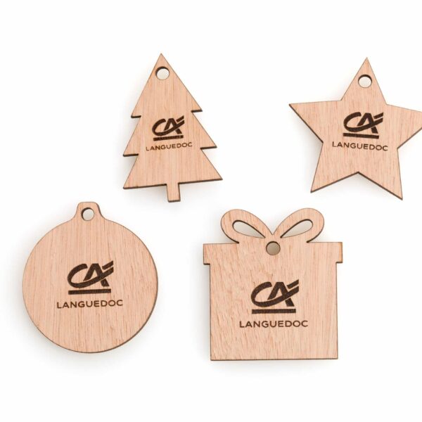 4 déco de Noel bois